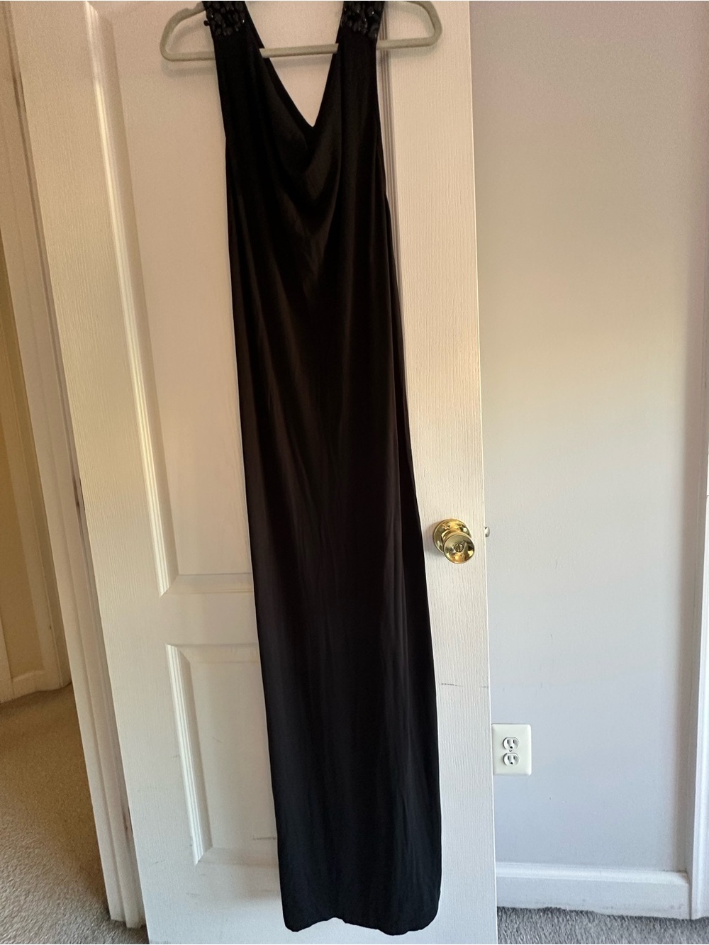 Josh Brody Black Sleeveless V-Neck Maxi Dress